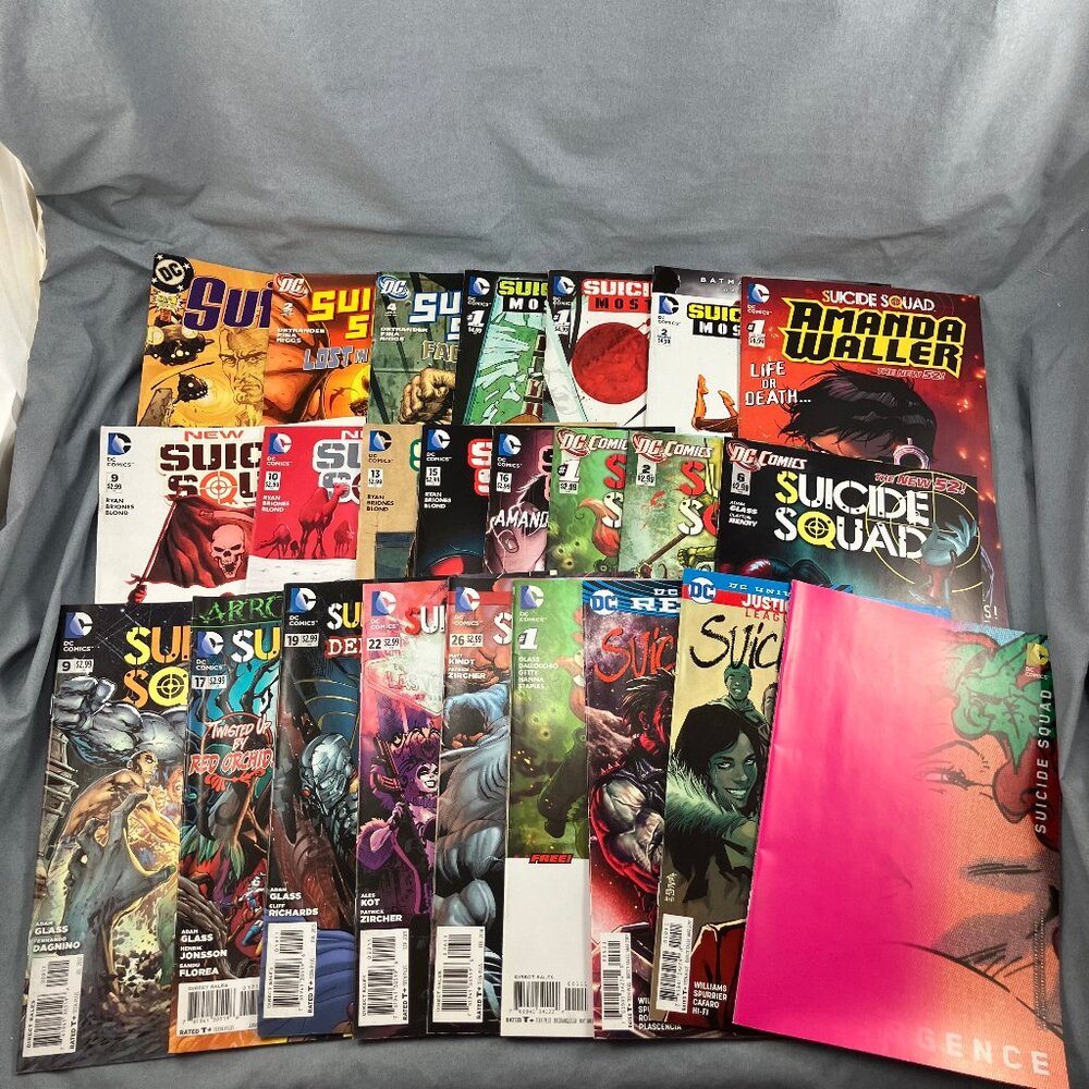 Suicide Squad DC Comic Book Huge Lot 24 Asst Issues 2001-2017 Harley Quinn